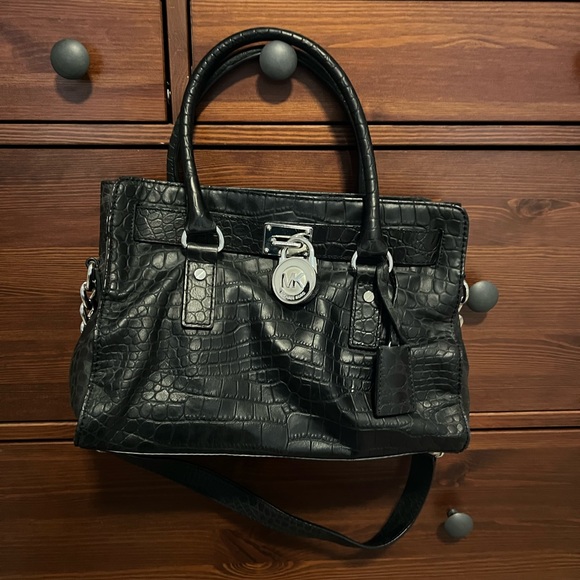 Michael Kors Croc Embossed Bag - Picture 1 of 7